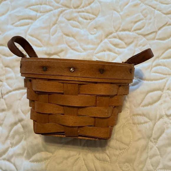 Longaberger Other - Longaberger woven Basket with leather Handles